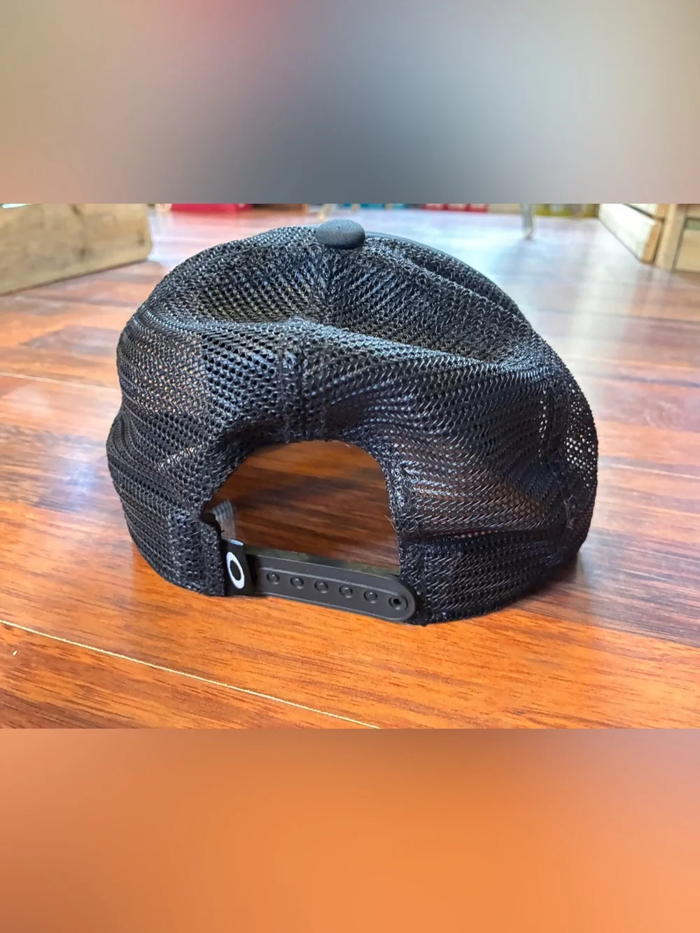Oakley Black Foam Mesh Logo Trucker Cap